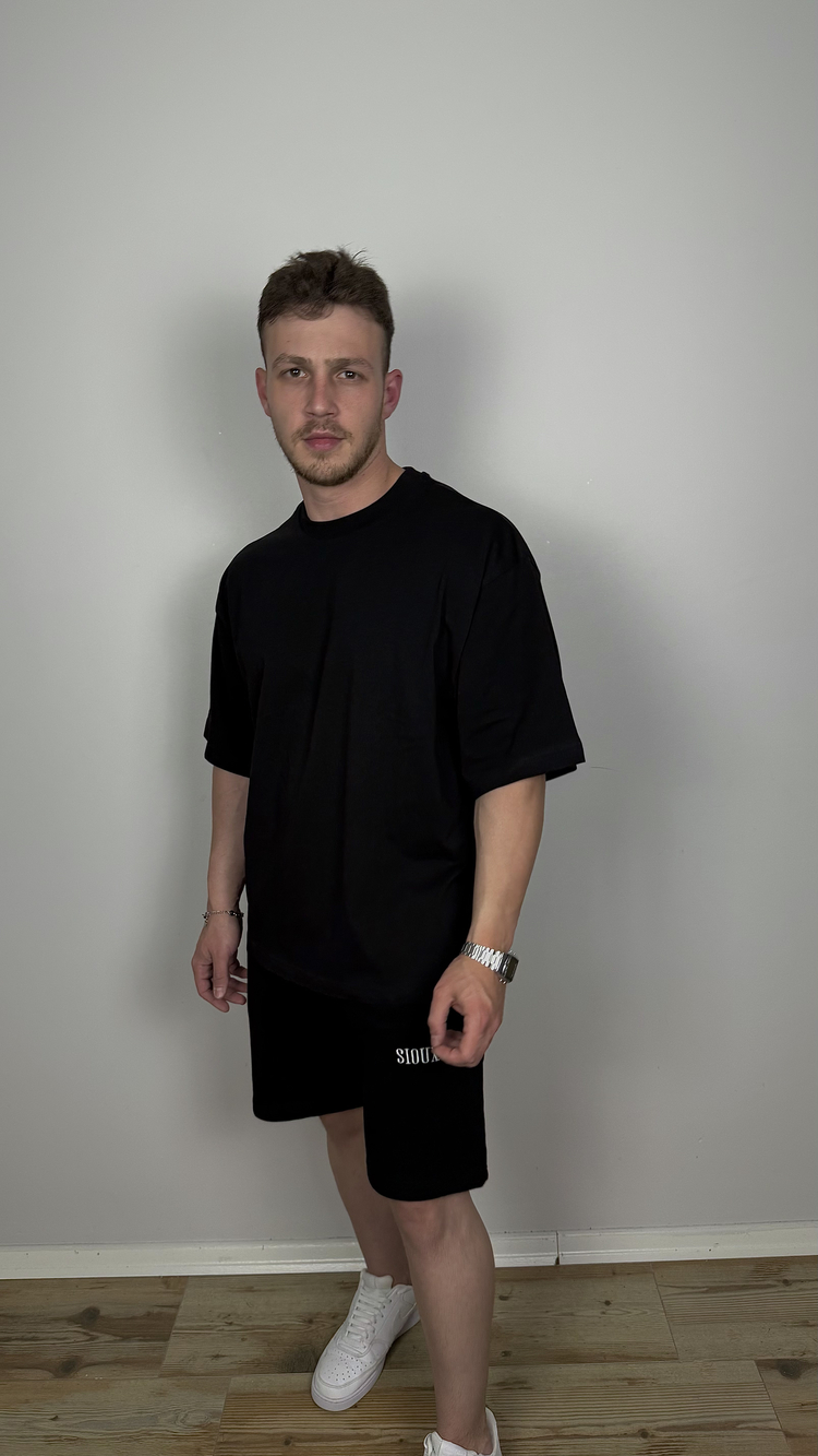 SİYAH BOXY BASİC TİŞÖRT